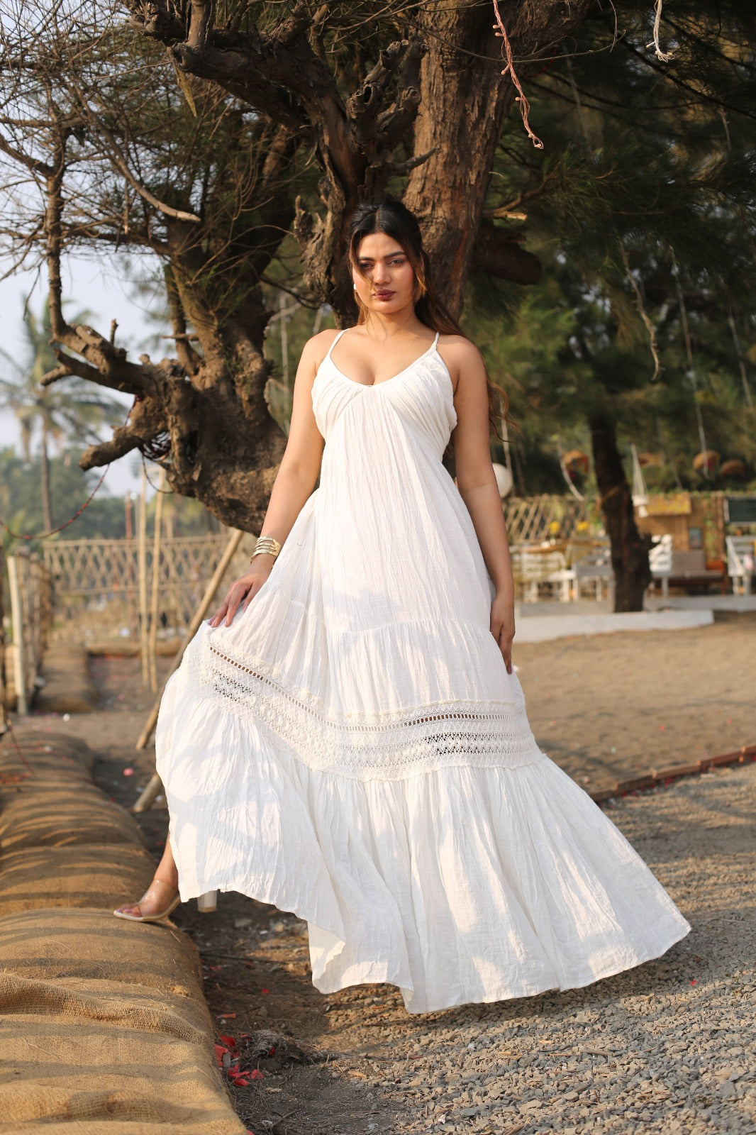 Desert Dori Women’s Cotton A-Line Floor Length Maxi Dress