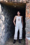 Desert Dori Women’s Block Print Strap Jumpsuit