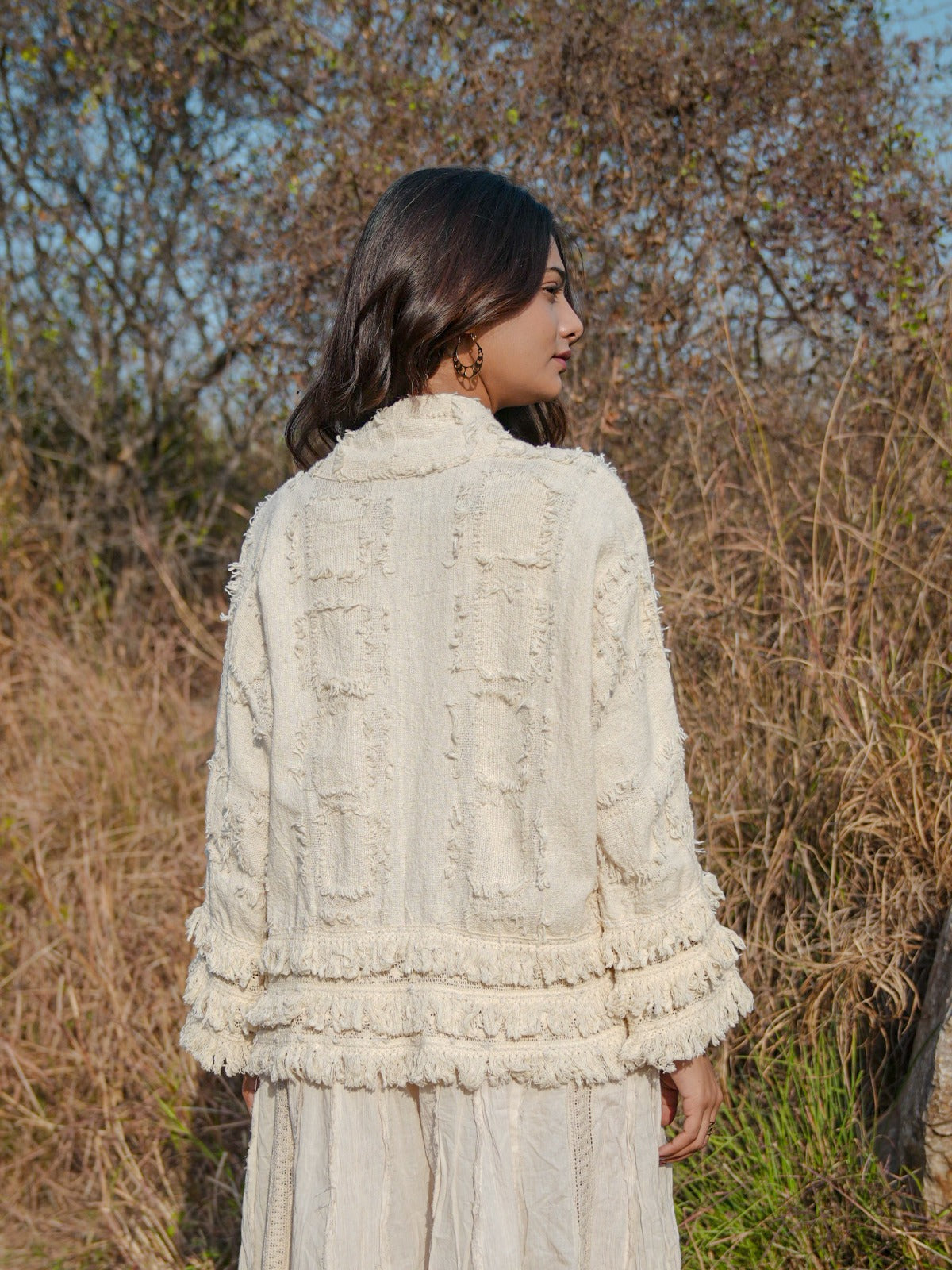 Frill Jacket for Women | Stylish & Comfortable Layering – Desert Dori