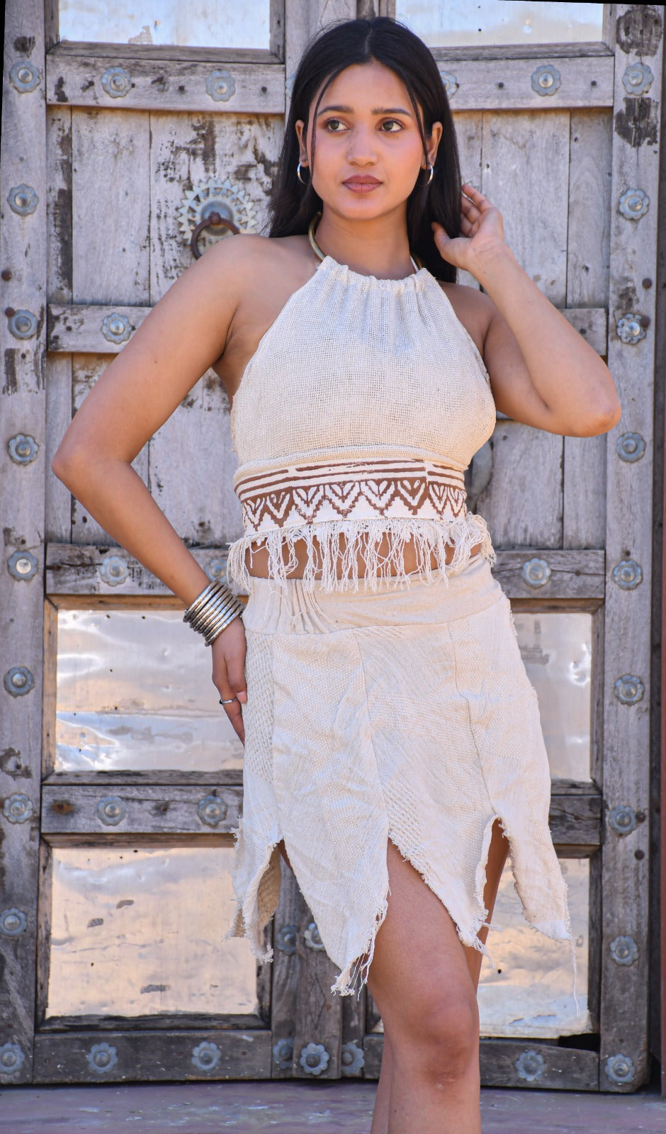 Desert Dori Women’s Wendi Crop Top & Panel Mini Skirt Co-Ord Set