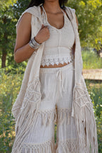 Desert Dori Women’s Frida Fringe Hooded Kimono