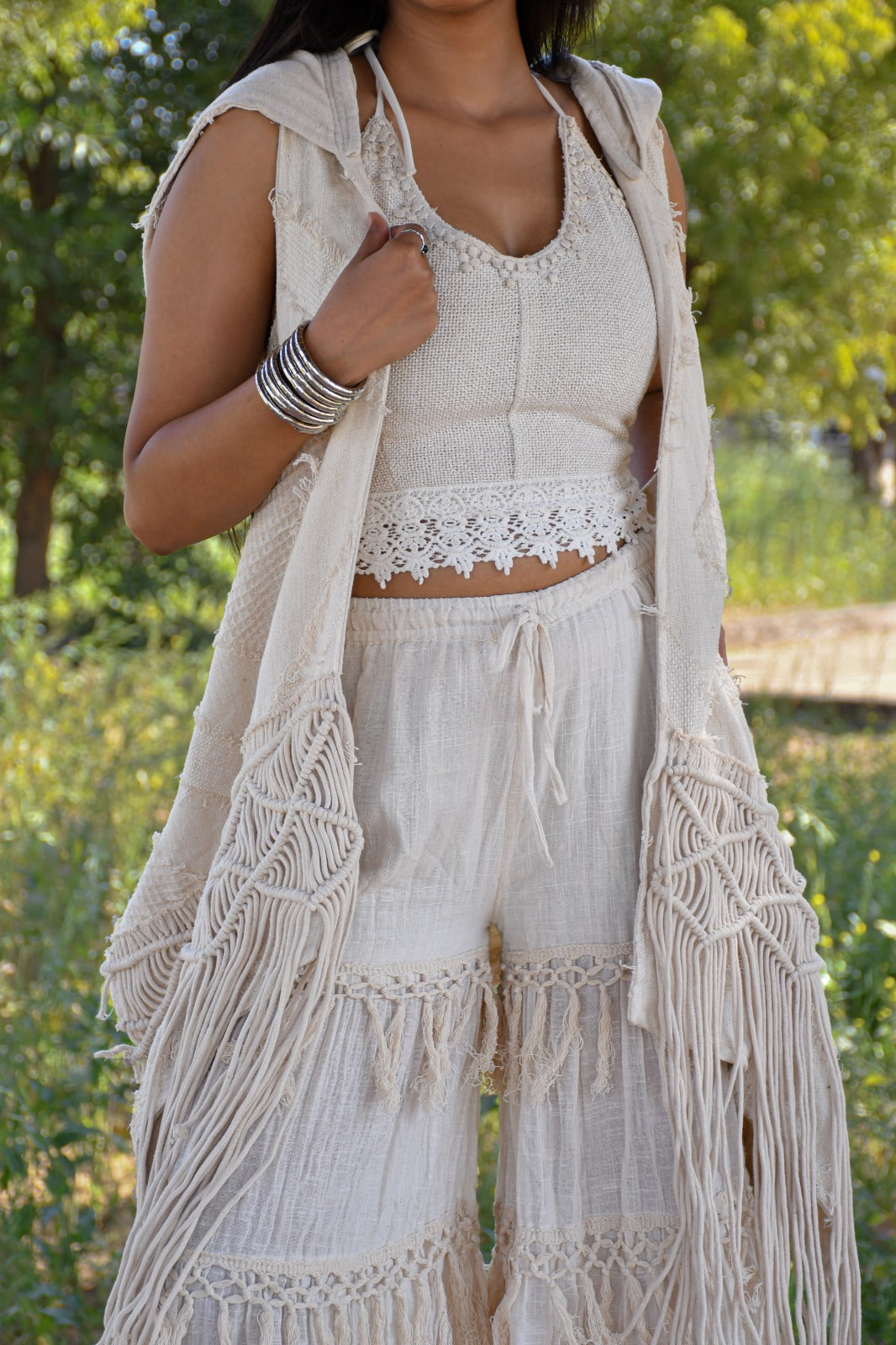 Desert Dori Women’s Frida Fringe Hooded Kimono