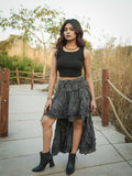 Desert Dori Women’s Cotton Frill Skirt – Up & Down Pattern