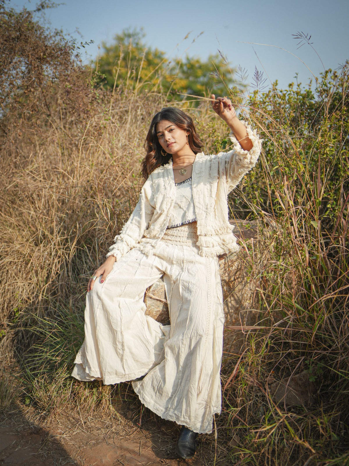 Frill Jacket for Women | Stylish & Comfortable Layering – Desert