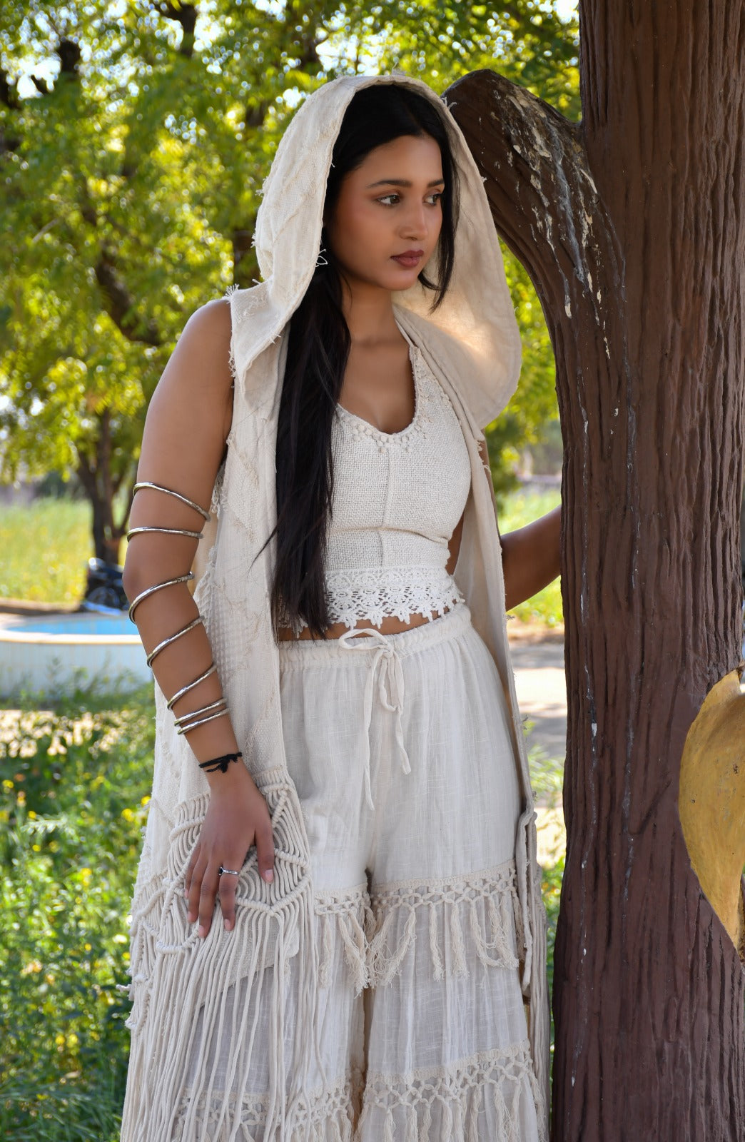 Desert Dori Women’s Frida Fringe Hooded Kimono