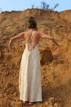 Desert Dori A-Line Cut Work Dress