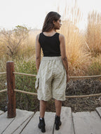Cut Work Half Pant for Men | Stylish Casual Summer Shorts by Desert Dori