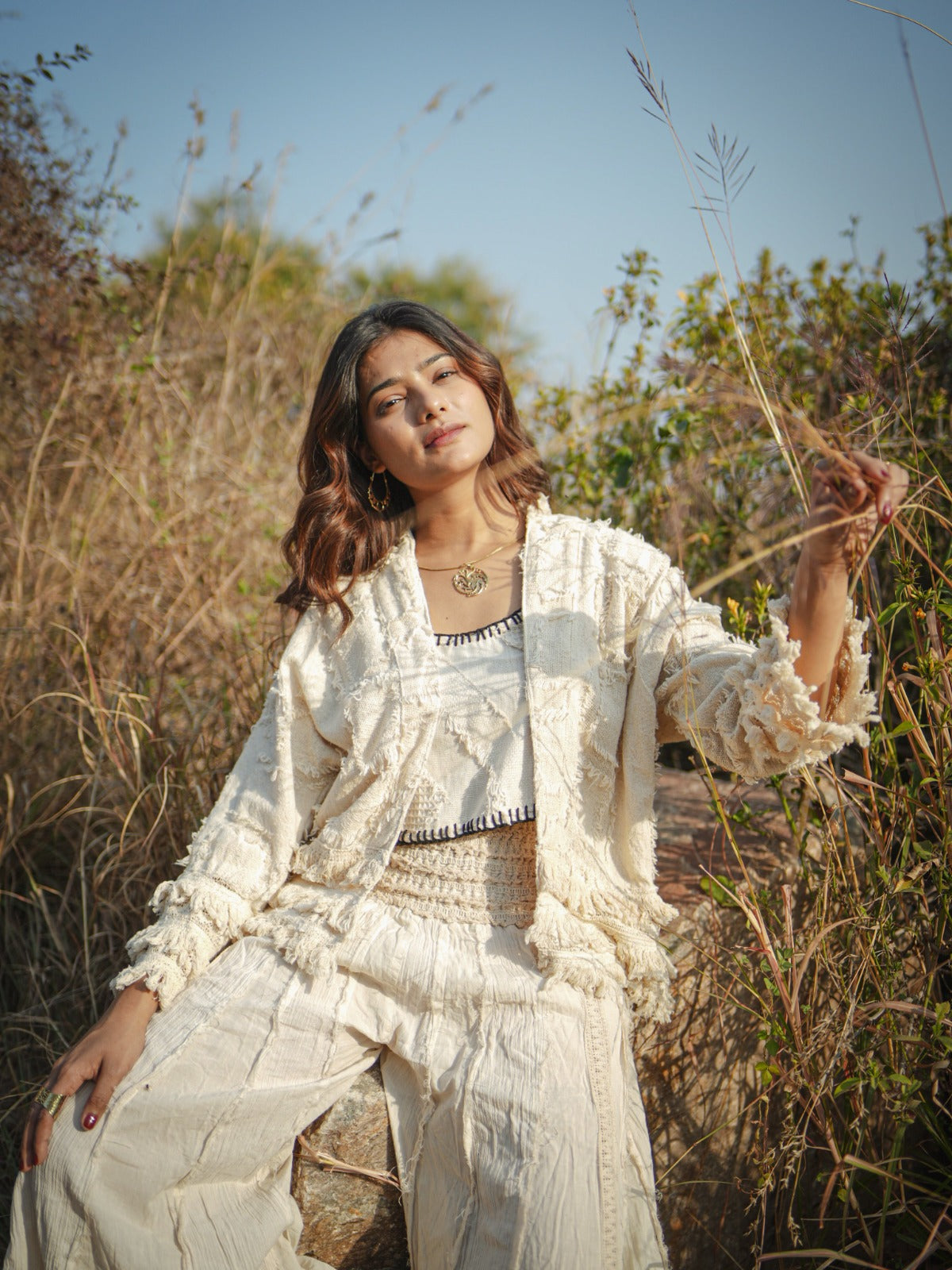 Frill Jacket for Women | Stylish & Comfortable Layering – Desert Dori