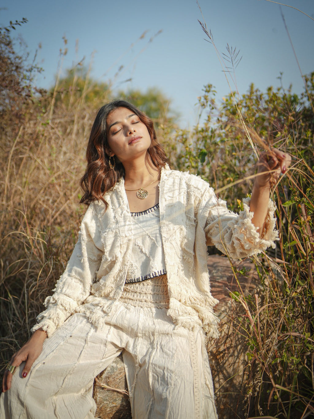 Frill Jacket for Women | Stylish & Comfortable Layering – Desert Dori