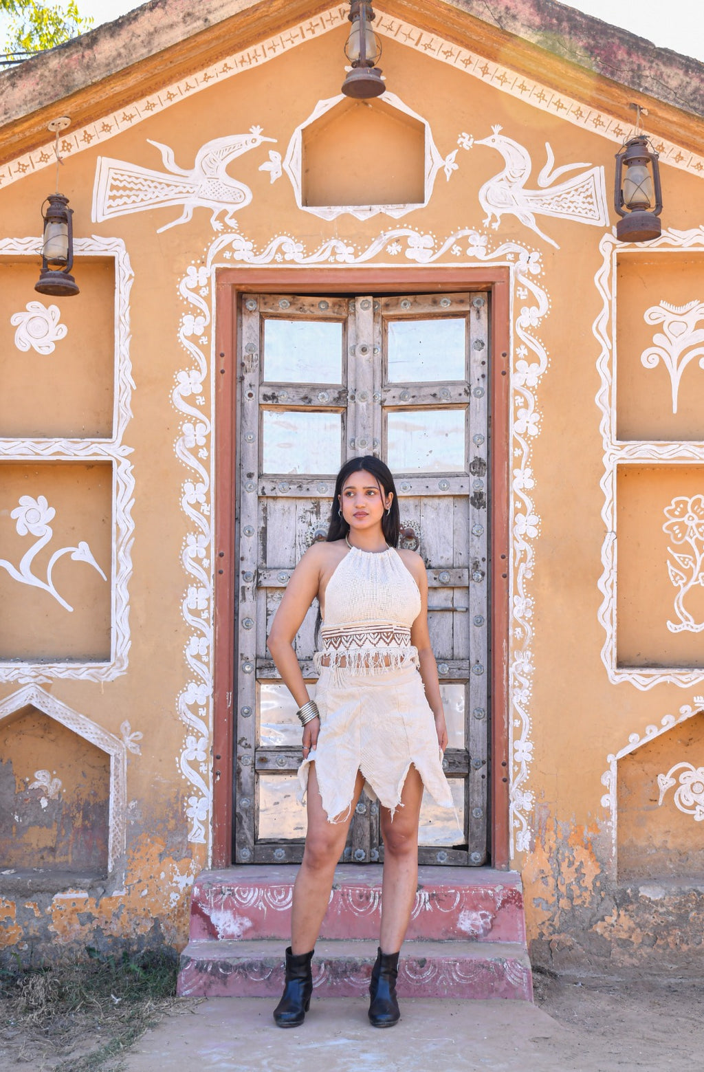 Desert Dori Women’s Wendi Crop Top & Panel Mini Skirt Co-Ord Set