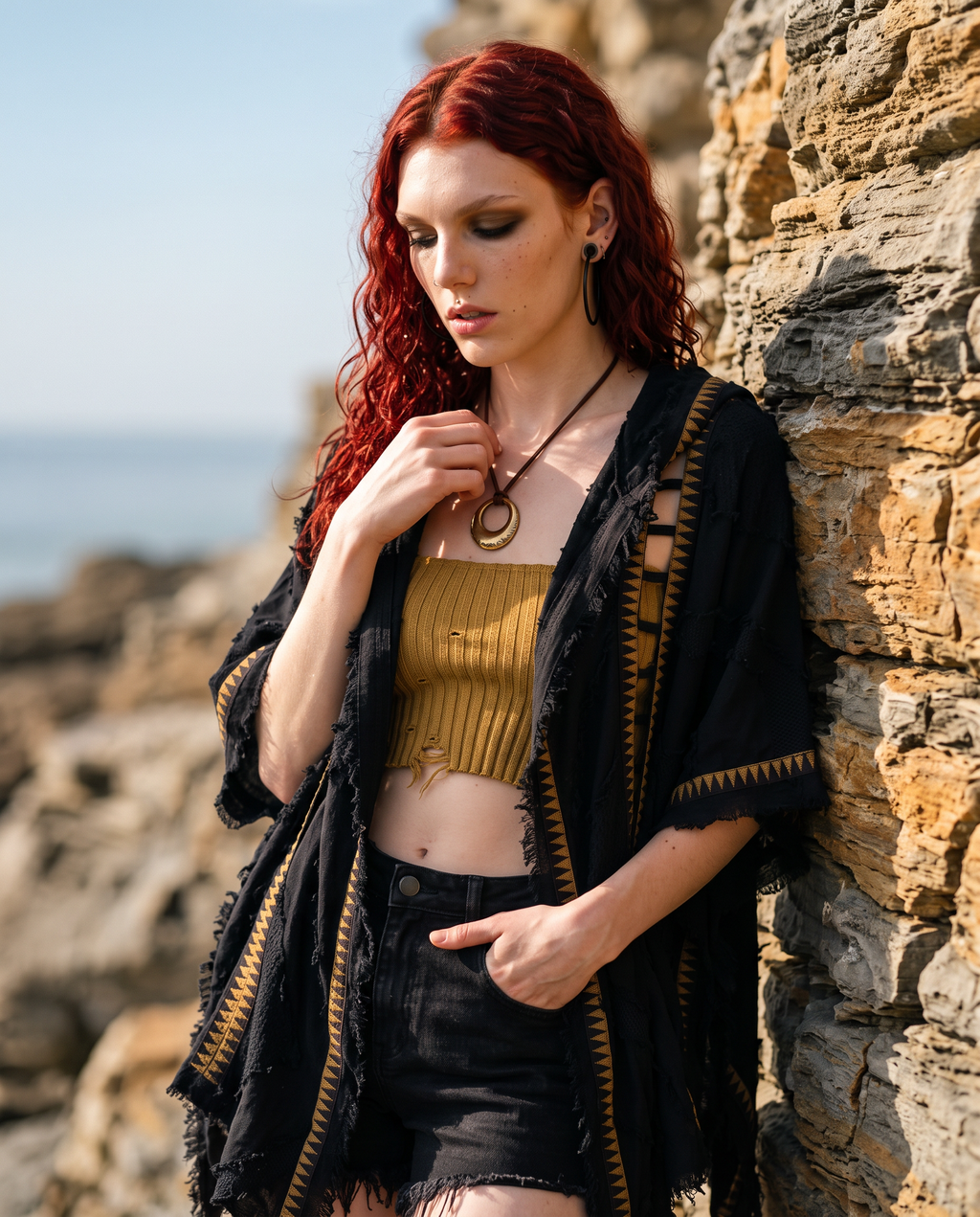 Unisex Hooded Cotton Kimono Jacket, Boho Festival Wear, Oversized Cloak