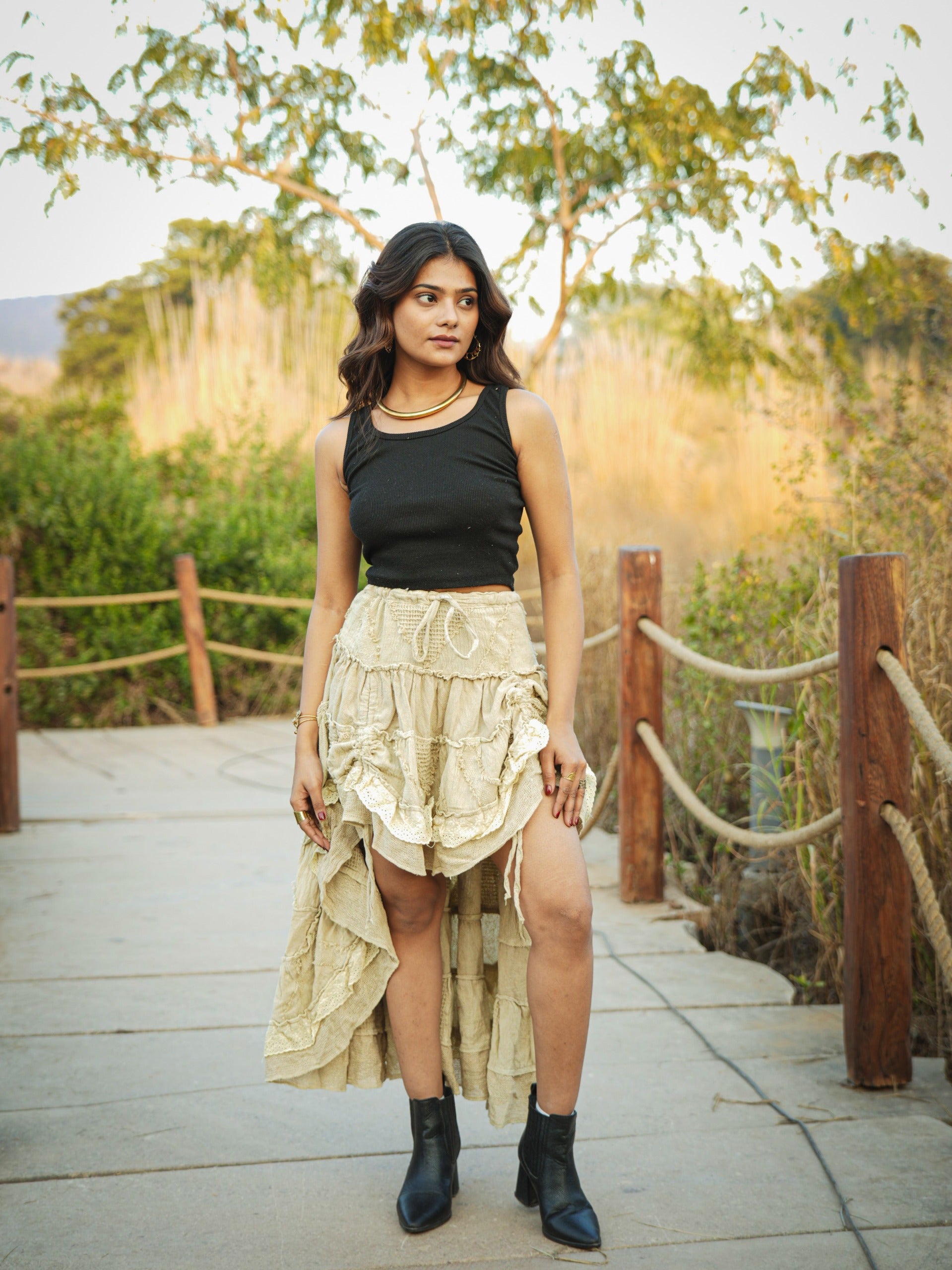 Desert Dori Layered Frill Skirt