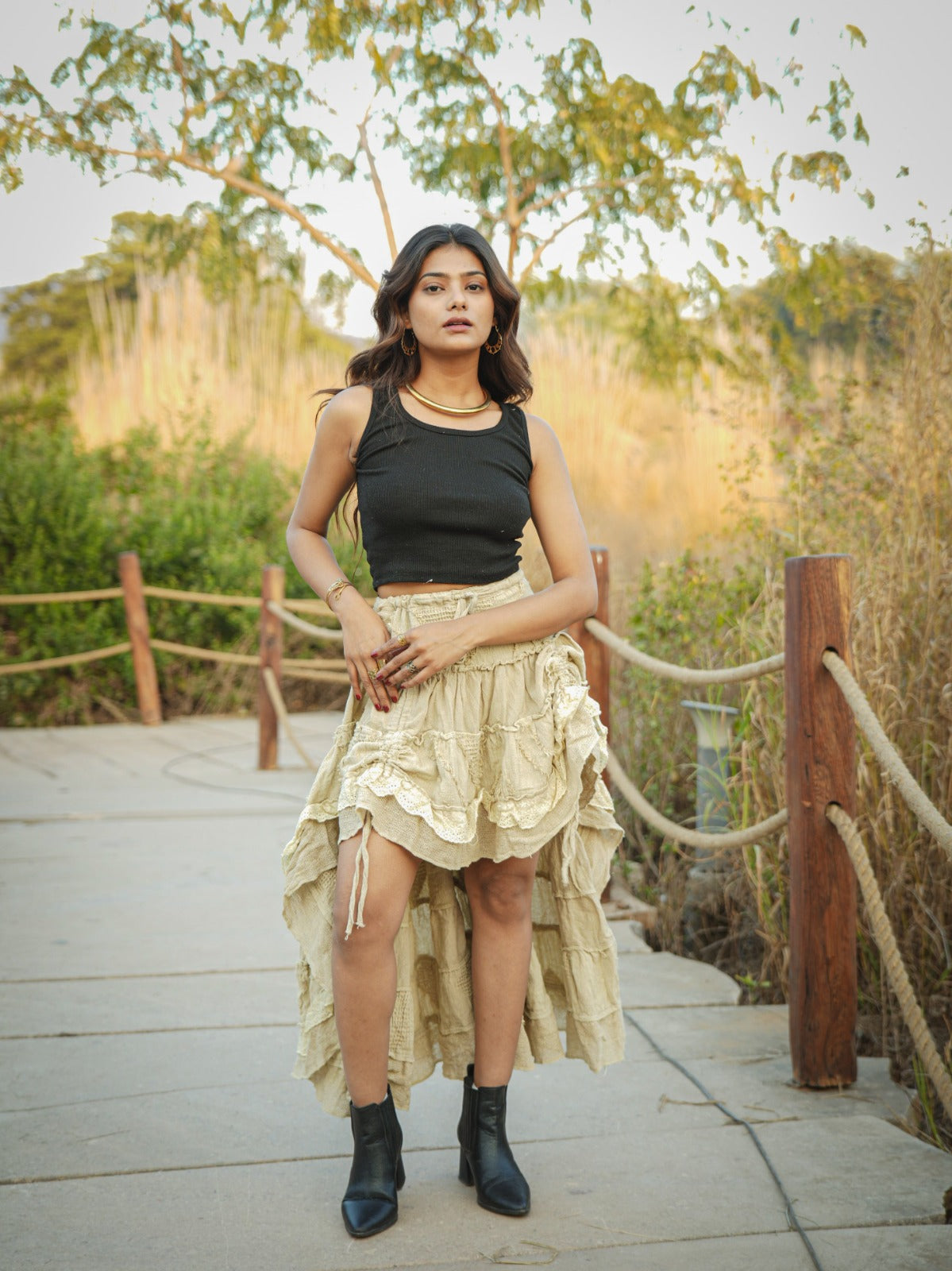 Desert Dori Layered Frill Skirt