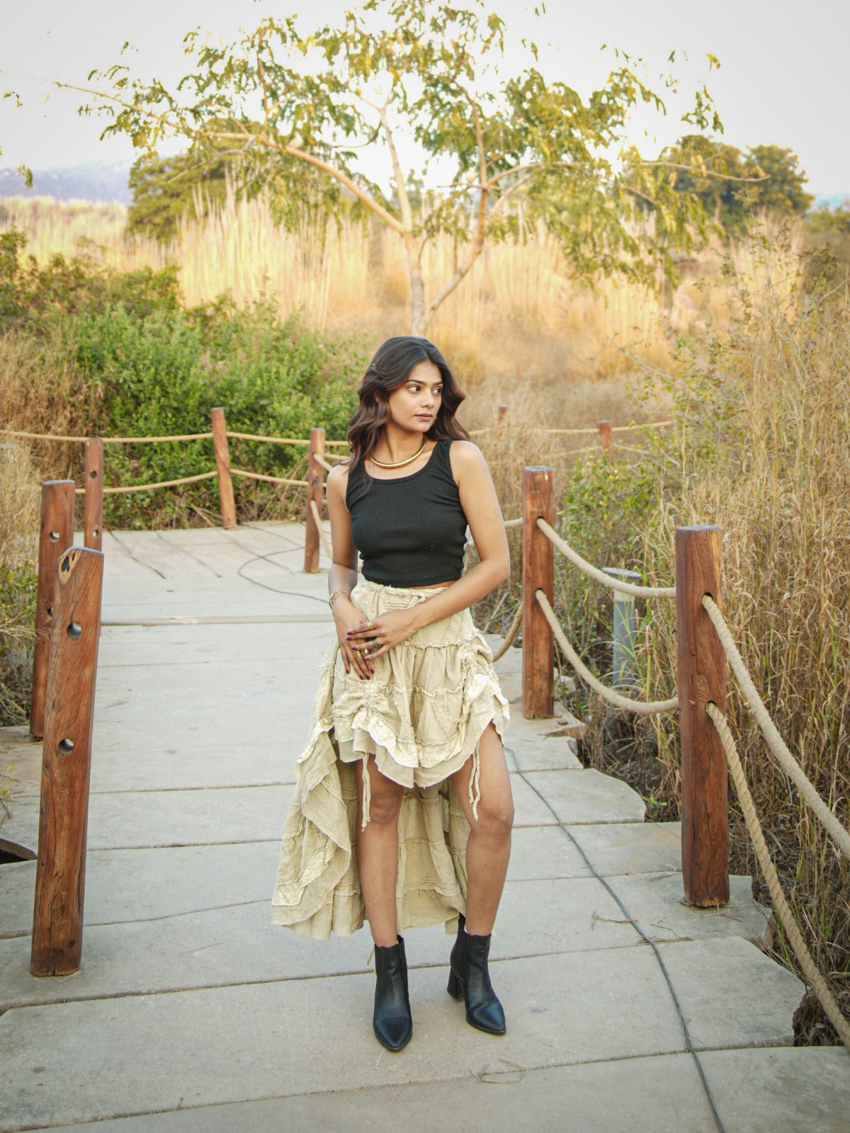 Desert Dori Layered Frill Skirt