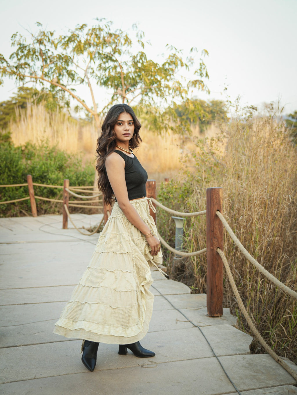 Desert Dori Layered Frill Skirt