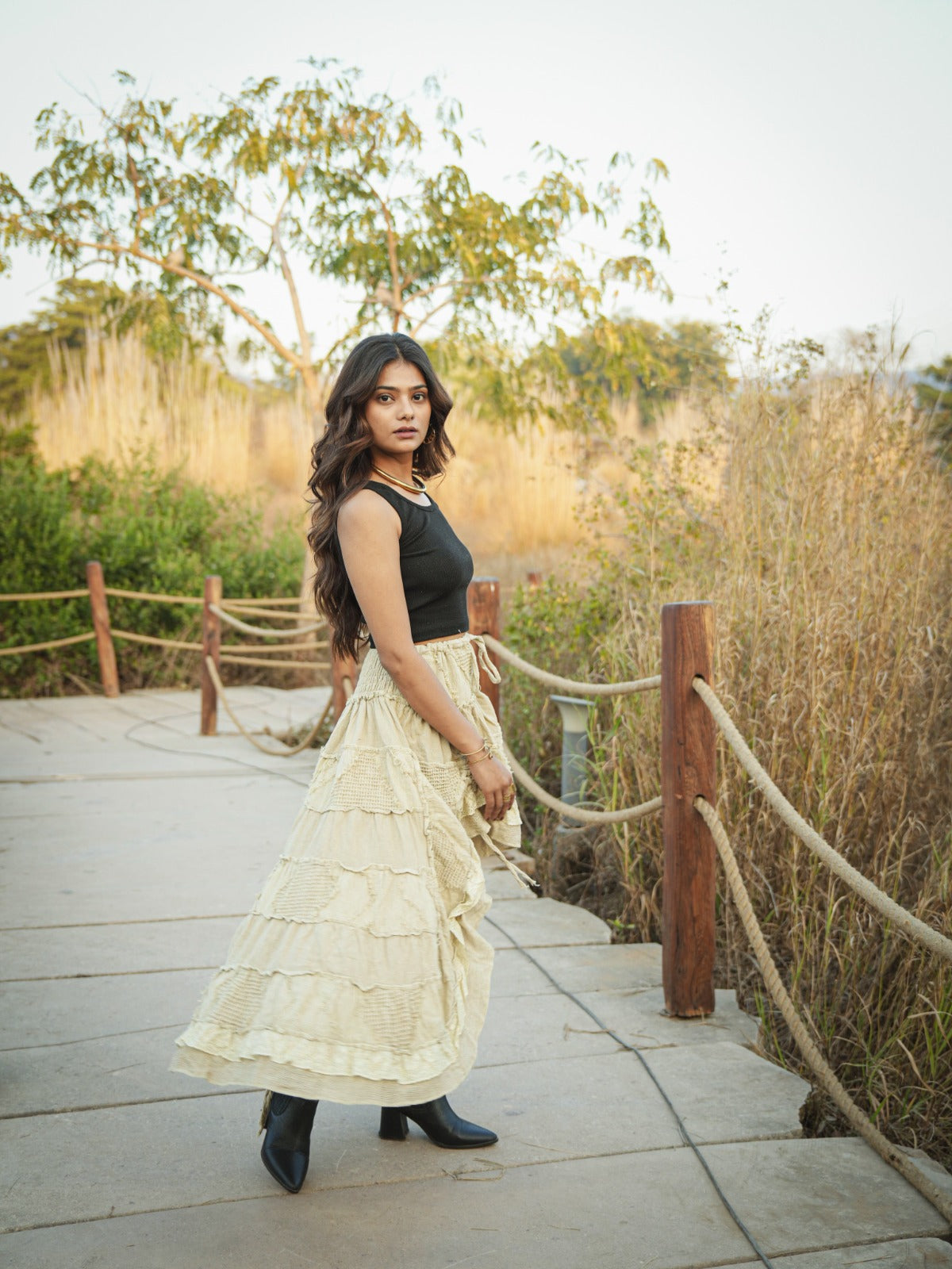 Desert Dori Layered Frill Skirt