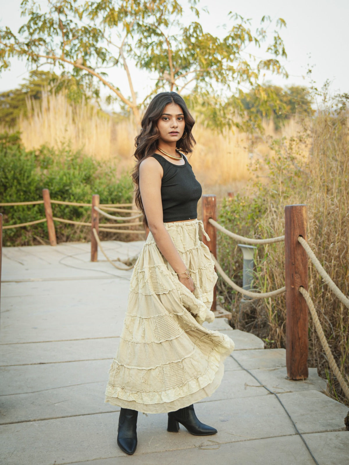 Desert Dori Layered Frill Skirt