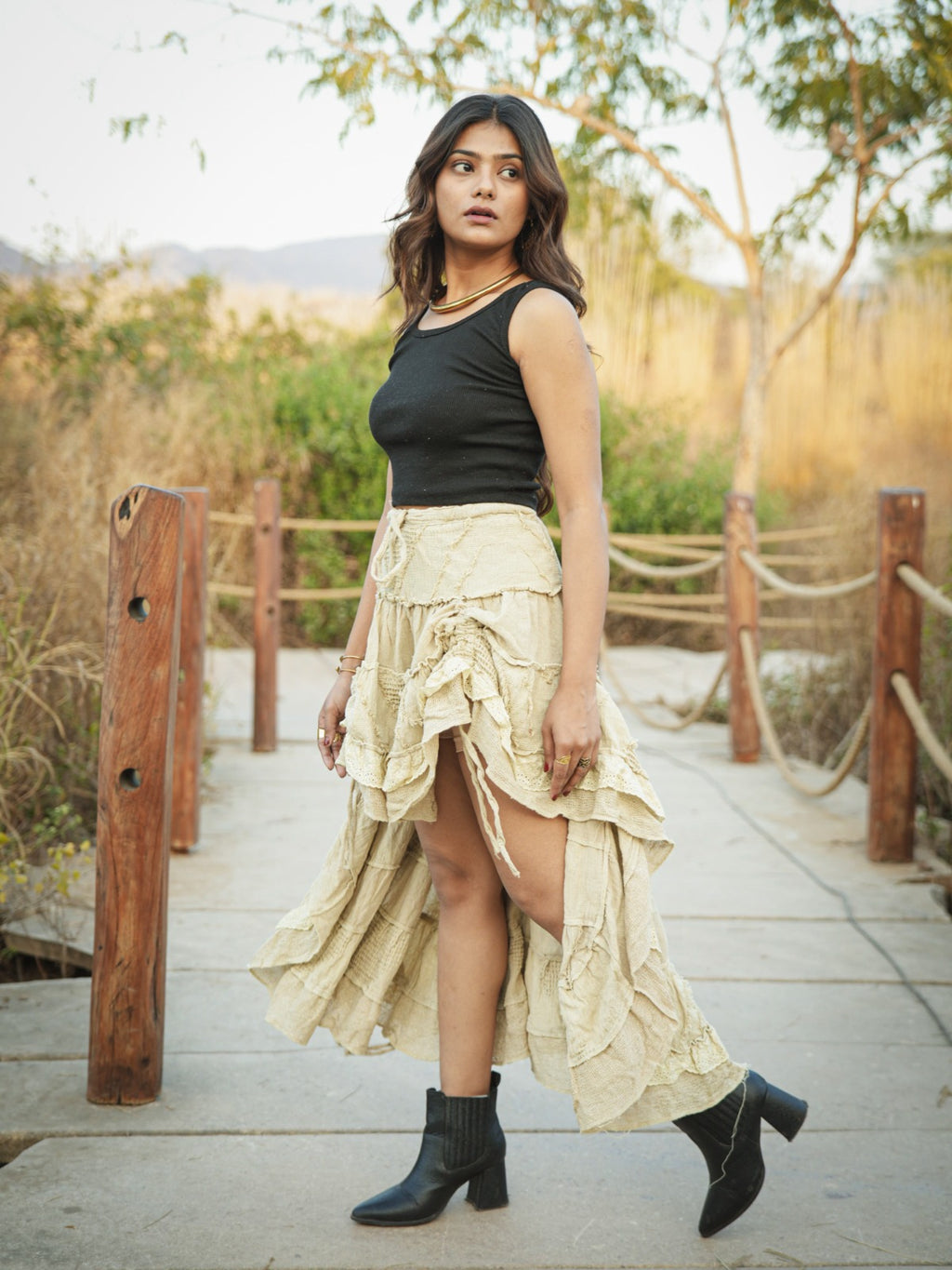 Desert Dori Layered Frill Skirt