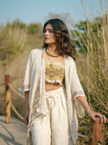 Desert Dori Unisex Block Print Cotton Kimono