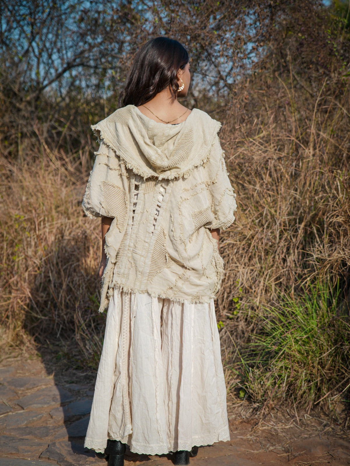 Desert Dori Embroidered Cut Work Kimono