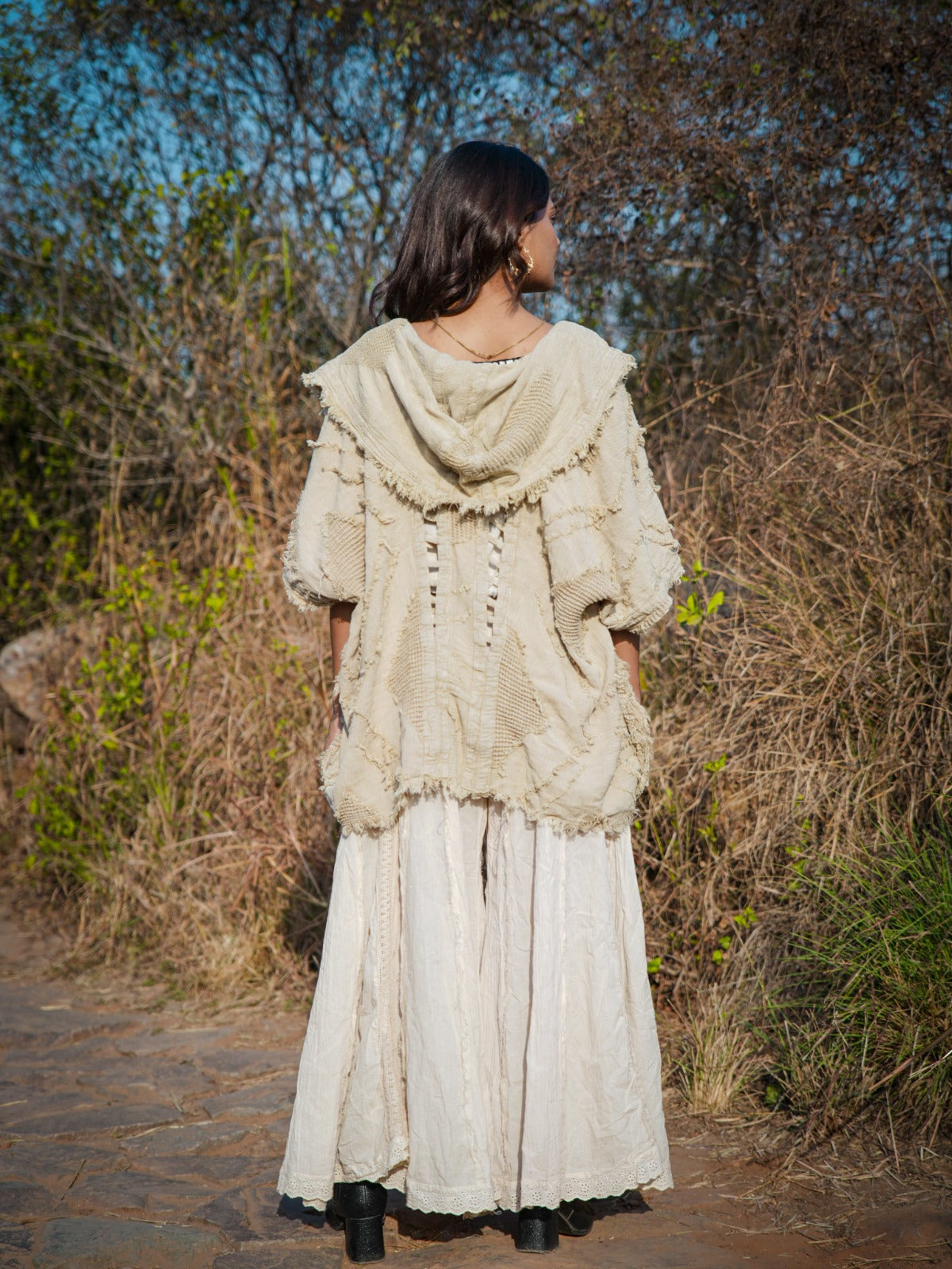 Desert Dori Embroidered Cut Work Kimono