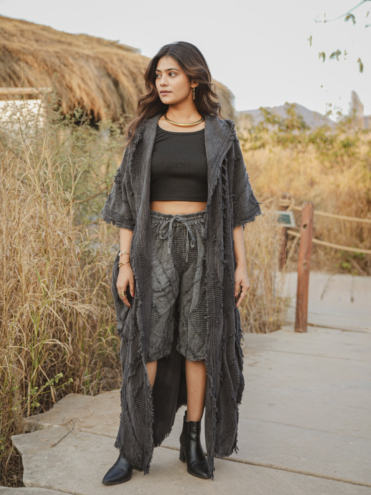 Desert Dori Boho Stone Wash Kimono