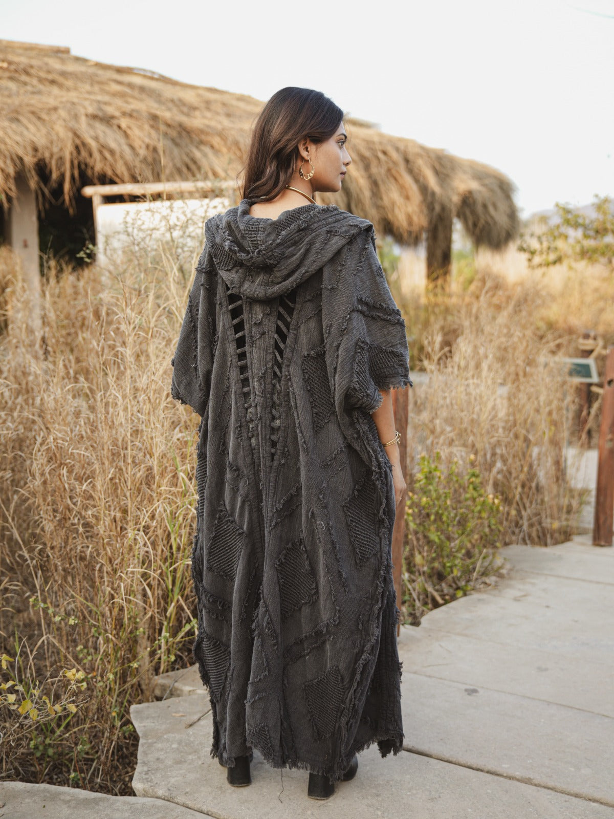 Desert Dori Boho Stone Wash Kimono