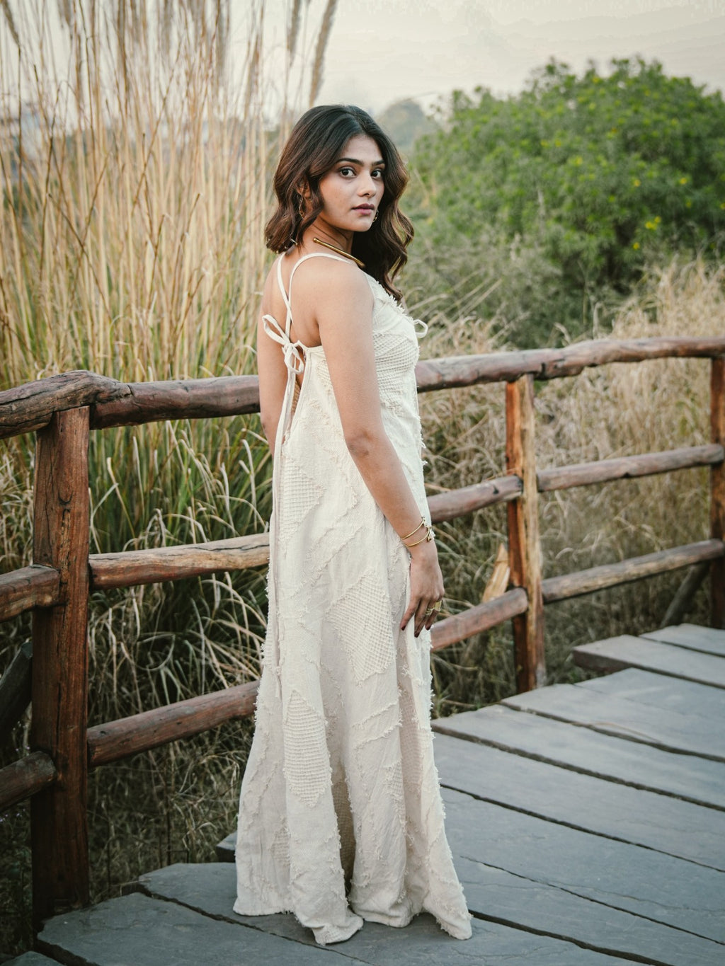 Desert Dori A-Line Cut Work Dress