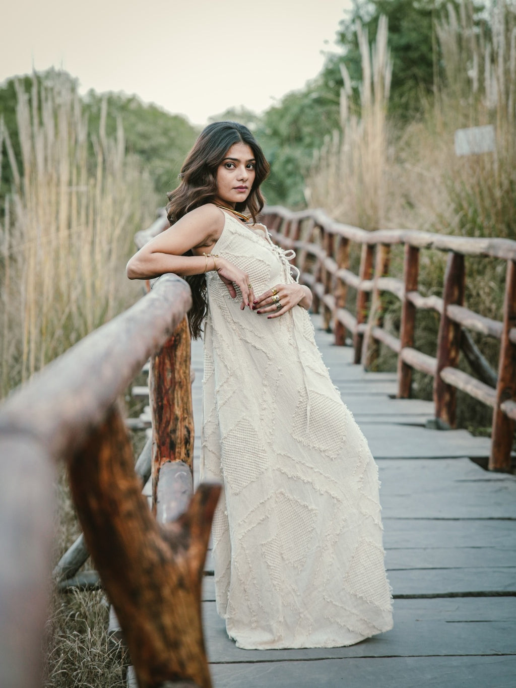 Desert Dori A-Line Cut Work Dress