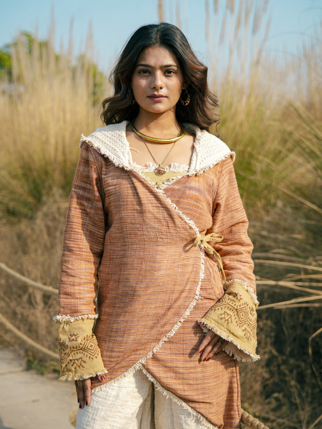 Hooded Wrap Jacket for Women | Stylish & Comfortable Layering – Desert Dori