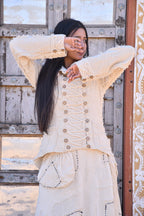 Desert Dori Women’s Braided High Neck Cotton Jacket