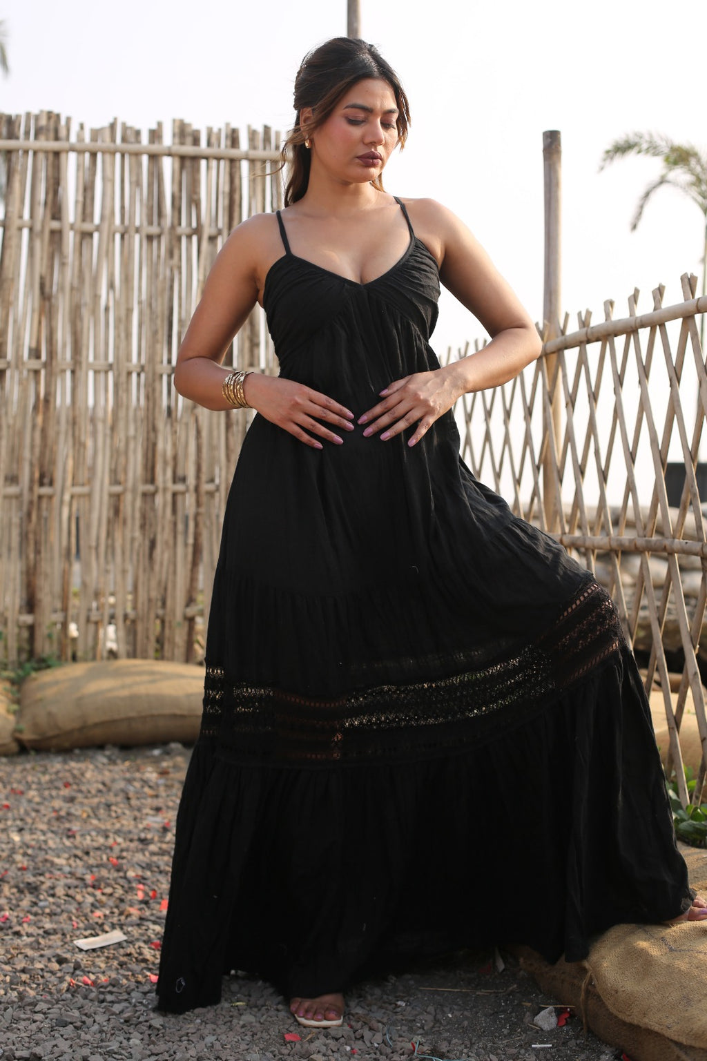 Desert Dori Women’s Cotton A-Line Floor Length Maxi Dress