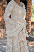 Desert Dori Women’s Raja Cotton Frilled Dress