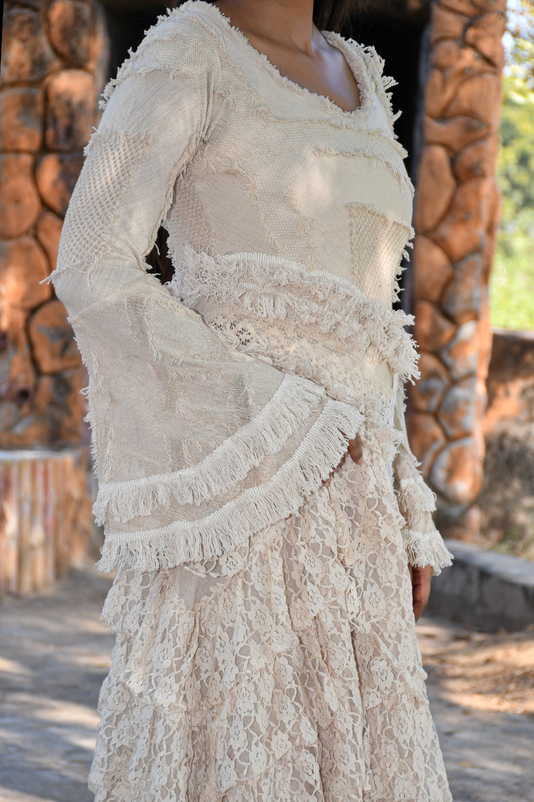 Desert Dori Women’s Raja Cotton Frilled Dress