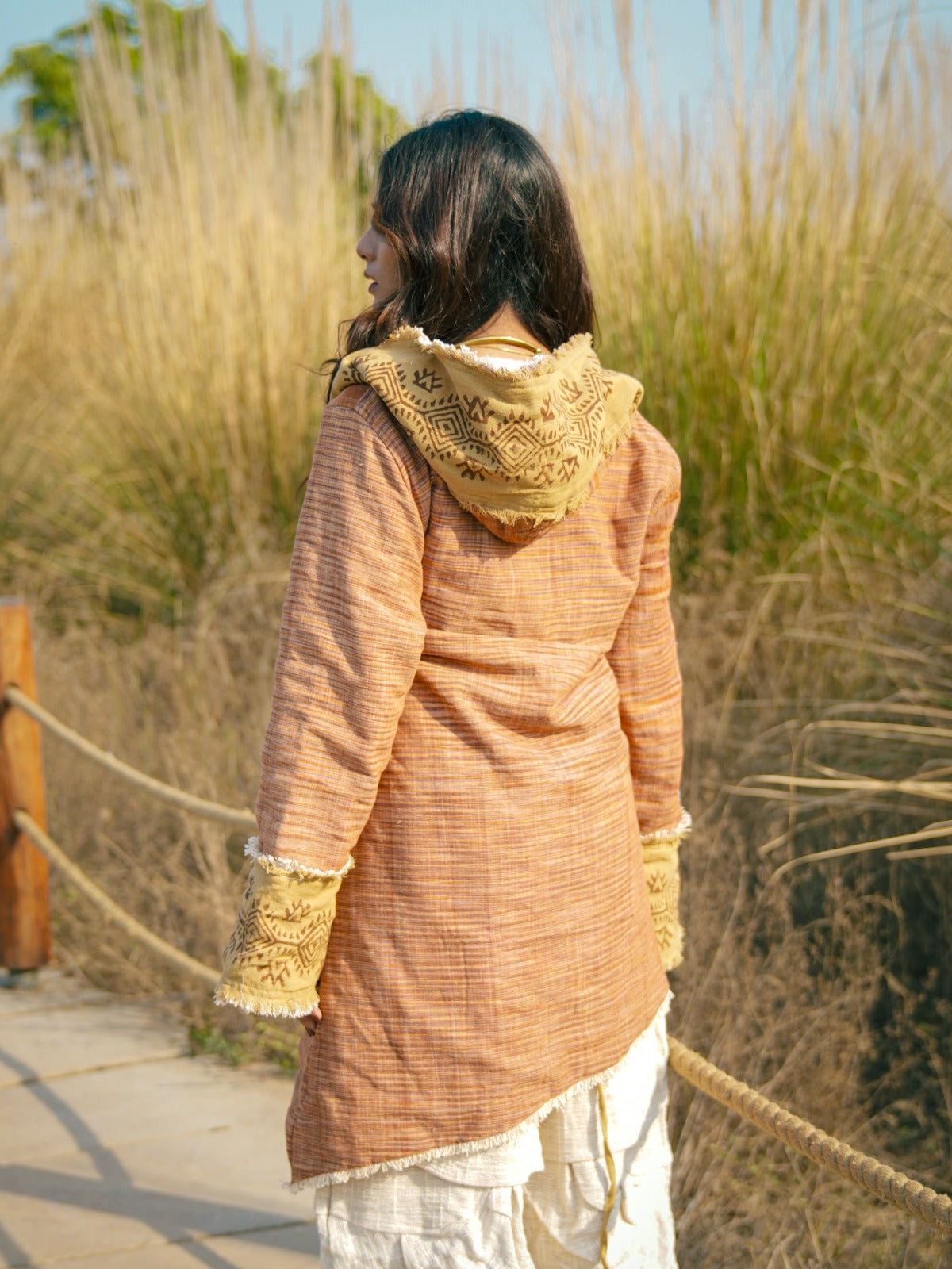 Hooded Wrap Jacket for Women | Stylish & Comfortable Layering – Desert Dori